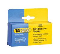 Tacwise 0337 53 Light-Duty Staples 12mm (Type Jt21 A) (Pack 2000) Tac0337