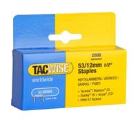 Tacwise 0337 Type 53 / 12 mm Galvanised Staples, Pack of 2000