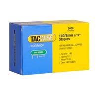 Tacwise 0341 Type 140/8mm Heavy Duty Galvanised Staples, Pack of 5000