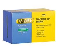 Tacwise 0342 Type 140/10mm Heavy Duty Galvanised Staples, Pack of 5000