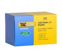 Tacwise 0343 Type 140 / 12 mm Heavy Duty Galvanised Staples, Pack of 5000