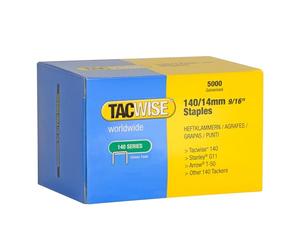Tacwise 0344 Type 140 / 14 mm Heavy Duty Galvanised Staples, Pack of 5000 | Professionals