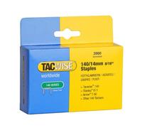 Tacwise 0349 Type 140/14mm Heavy Duty Galvanised Staples, Pack of 2000, Silver