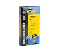 Tacwise 0350 Selection Pack of Type 140/6-14mm Heavy Duty Galvanised Staples, Pack of 4400, Silver