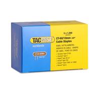 Tacwise 0354 Galvanised Steel Cable Staples, CT-60/10 mm, Pack of 5000 | Divergent Point