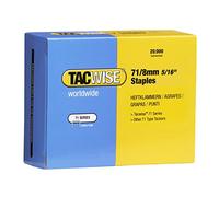 Tacwise 0368 Type 71/8 mm Galvanised Upholstery Staples, Pack of 20,000 | Popular for Upholstery