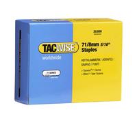 Tacwise Upholstery Staples Type 71 8 mm Galvanised Pack of 20,000 Silver