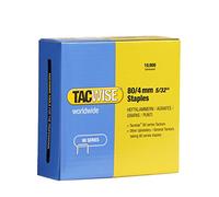 Tacwise Upholstery Staples 0380 Type 80 / 4 mm Galvanised Pack of 10,000