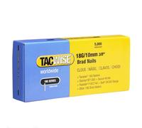 Tacwise 0392 Galvanised Brad Nails Type 18G / 10 mm, Pack of 5000 | Popular within woodworking and second fix trades