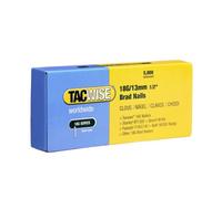 Tacwise 0393 Galvanised Brad Nails Type 18G / 13 mm, Pack of 5000 | Popular within woodworking and second fix trades