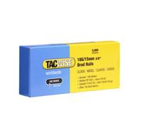 Tacwise 0394 Galvanised Brad Nails Type 18G / 15 mm, Pack of 5,000