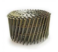 Tacwise 0433 Extra Galvanised Flat Top Coil Nails Type 3.1 x 90 mm, Diamond Point, Ring Shank, 16° Inclined, Wire Collated, Pack of 4000