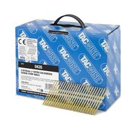 Tacwise 0435 Extra Galvanised Framing Nails 2.9 / 50 mm, Round Head, Screw Shank, 22° Inclined, Plastic Collated, Pack of 3000