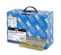 Tacwise 0436 Extra Galvanised Framing Nails 3.1 / 90 mm, Round Head, Screw Shank, 22° Inclined, Plastic Collated, Pack of 3000