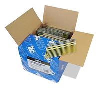 TACWISE 0439 Extra Galvanised Framing Nails 3.4/100 mm, Round Head, Screw Shank, 22° Inclined, Plastic Collated, Pack of 3000, Silver