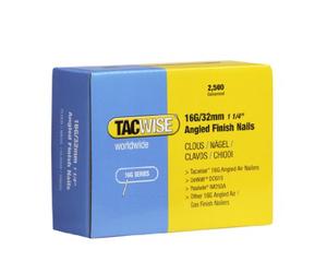 Tacwise 0769 Galvanised Angled 20° Finish Nails, 16G/32 mm, Pack of 2500 | 20° Inclined