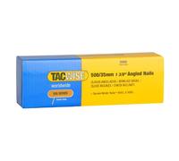 Tacwise 0826 Type 500 (18G) / 35 mm Galvanised Angled Brad Nails for 400ELS, 26° Incline, Pack of 5,000
