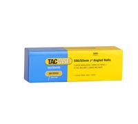 Tacwise 0829 Type 500 (18G) / 50 mm Galvanised Angled Brad Nails, 26° Incline, Pack of 5000