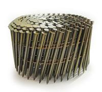 Tacwise 0999 Bright Flat Top Coil Nails Type 2.1 x 50 mm, Diamond Point, Ring Shank, 16° Inclined, Wire Collated, Pack of 14,400