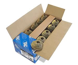 Tacwise 1006 Type 2.1 / 38 mm Galvanised Conical Top Coil Nails, Blunt Point, Ring Shank, 16° Inclined, Wire Collated, Pack of 14,400