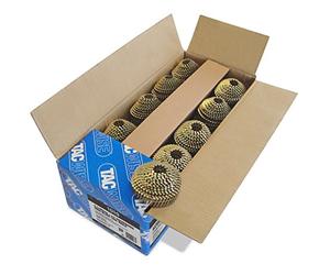 Tacwise 1010 Type 2.1 / 45 mm Galvanised Conical Top Coil Nails, Blunt Point, Ring Shank, 16° Inclined, Wire Collated, Pack of 14,400