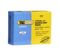 Tacwise 1014 Type 71 / 6 mm Stainless Steel Upholstery Staples, Pack of 20,000