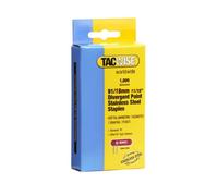 Tacwise 1069 Type 91 / 18 mm Stainless Steel Narrow Crown Staples, Divergent Point, Pack of 1,000