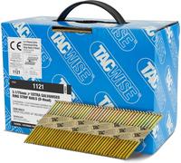 Tacwise 1121 3.1 / 75 mm Extra Galvanised Framing Nails, D Head, Ring Shank, 34