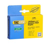 Tacwise 1216 Type 140/8mm Heavy Duty Stainless Steel Staples, x2000