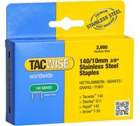 Tacwise 1217 Type 140/10mm Heavy-Duty Stainless Steel Staples, Pack of 2000