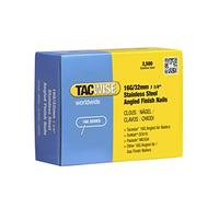 Tacwise 1222 16G/32mm Stainless Steel Angled Finish Nails for Nail Gun (2500), silver