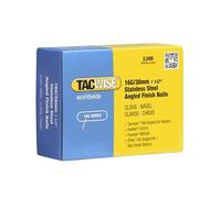 Tacwise 1223 16G/38mm Stainless Steel Angled Finish Nails for Nail Gun (2500), silver