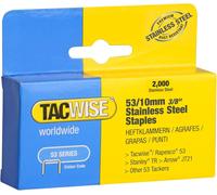 Tacwise 1270 Type 53 / 10 mm Heavy Duty Stainless Steel Staples, Pack of 2,000