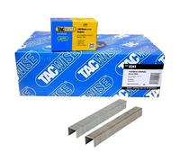 Tacwise 140/8mm Galvanised Staples Box of 100,000 | Heavy Duty Flat Wire, Sharp V-Shaped Points, Rust Resistant Coating, Upholstery & Flooring, Multi-Brand Compatible