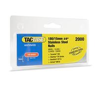 Tacwise 1509 Type 180/15 mm Stainless Steel 18G Brad Nails, Pack of 2000