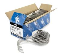 Tacwise 1799 Type 2.1/38 mm Stainless Steel Conical Top Coil Nails, Ring Shank, 16° Incline, Wire Collated, Pack of 2160