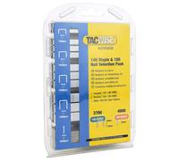 Tacwise 1627 Selection Pack of Type 140 / 6-12 mm & Type 180 / 10 mm Galvanised Staples and Nails, Pack of 7,700