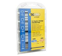 Tacwise 1628 Type 53 Staples in Various Sizes & Type 180 (18G)/10 mm Nails Selection Pack, Galvanised, Pack of 6200 Staples & 4000 Nails