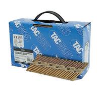 Tacwise 1721 Extra Galvanised Framing Nails 3.1/65 mm, 34°, Pack of 1600 | D Head, 3.1 mm Ring Shank, Paper Collated Strips