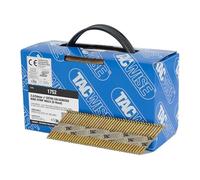 TACWISE 1752 Extra Galvanised Framing Nails 2.8/50 mm, D Head, Ring Shank, 34° Inclined, Paper Collated, Pack of 1600