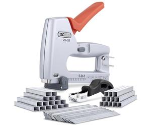 Tacwise 1765 Z5-53 Heavy Duty 5-in-1 Metal Staple Nail Gun Bundle | Includes 4000 x Staples, 2000 x Nails and Staple Remover, Uses Type 13, 53, 71 Staples, Type 18G Nails, 180 Headless Pins