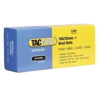 Tacwise 18 Gauge 25Mm Brad Nails Pack Of 5000 TAC0396