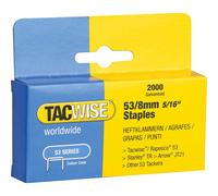 Tacwise 335 53 Light-Duty Staples 8mm (Type JT21 A) Pack 2000