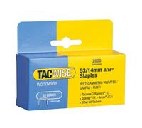 Tacwise 53 Light-Duty 14mm Staples - Pack Of 2000 For Diy And Semi-Industrial Use