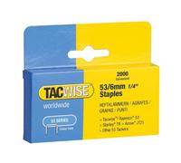 Tacwise 53 Light-Duty 6mm Staples Pack Of 2000 For Diy & Semi-Industrial Use