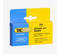 Tacwise 0333 Type 53 / 4 mm Galvanised Staples, Pack of 2000