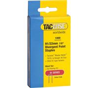 Tacwise 91 Divergent Point Staples 22mm Pack of 1000