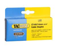 Tacwise CT-60/14mm Staples for Cable Tacker (Boxed 1000 )