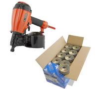 Tacwise Fcn55V Coil 57mm Air Framing Nailer + 14,400 2.1 X 45mm Galvanised Nails