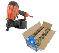Tacwise Fcn55V Pneumatic Coil 57mm Air Framing Nailer + 14,400 2.1 X 38mm Nails